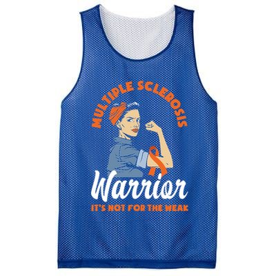 Multiple Sclerosis Warrior It's Not For The Weak Ms Meaningful Gift Mesh Reversible Basketball Jersey Tank
