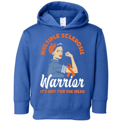 Multiple Sclerosis Warrior It's Not For The Weak Ms Meaningful Gift Toddler Hoodie