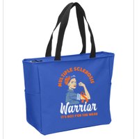 Multiple Sclerosis Warrior It's Not For The Weak Ms Meaningful Gift Zip Tote Bag