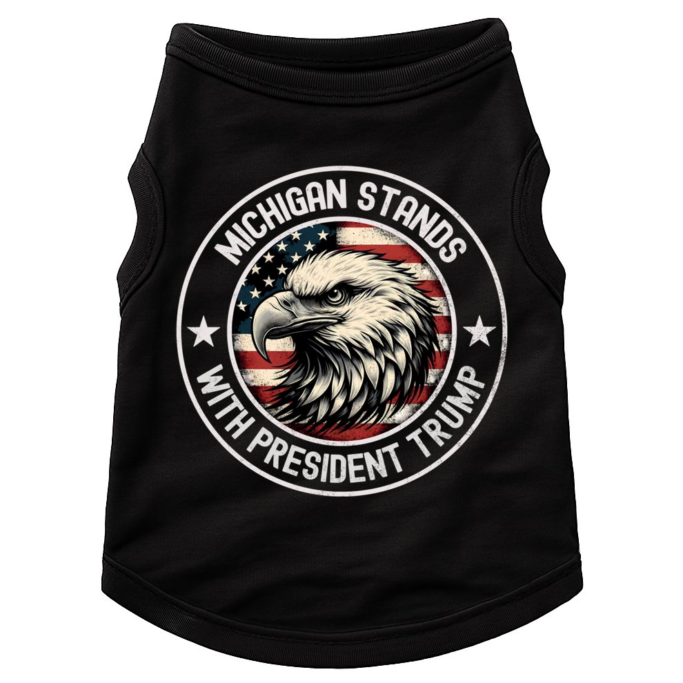 Michigan Stands With Trump Gift Doggie Tank