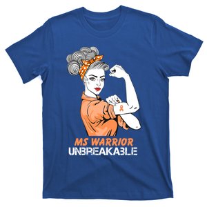 Multiple Sclerosis Warrior Unbreakable Ms Strong Funny Gift T-Shirt