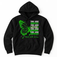 Motivational Support Warrior Mental Health Awareness Gifts Hoodie