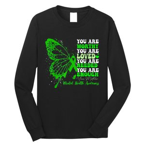 Motivational Support Warrior Mental Health Awareness Gifts Long Sleeve Shirt