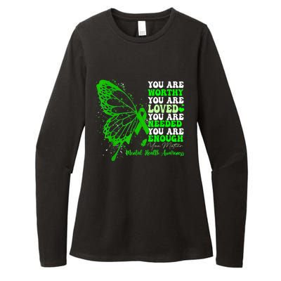 Motivational Support Warrior Mental Health Awareness Gifts Womens CVC Long Sleeve Shirt