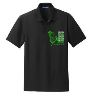 Motivational Support Warrior Mental Health Awareness Gifts Dry Zone Grid Polo