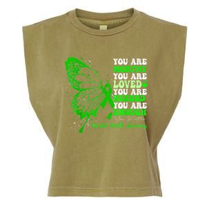 Motivational Support Warrior Mental Health Awareness Gifts Garment-Dyed Women's Muscle Tee