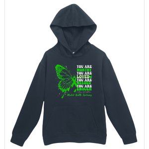 Motivational Support Warrior Mental Health Awareness Gifts Urban Pullover Hoodie