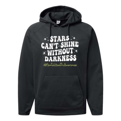 Motivational Support Warrior Mental Health Awareness Matters Performance Fleece Hoodie