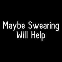 Maybe Swearing Will Help Cropped Pullover Crew