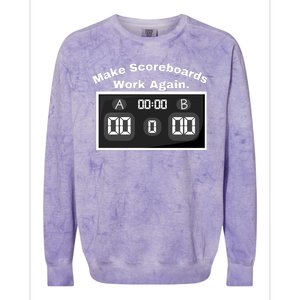 Make Scoreboards Work Again Colorblast Crewneck Sweatshirt