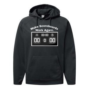 Make Scoreboards Work Again Performance Fleece Hoodie