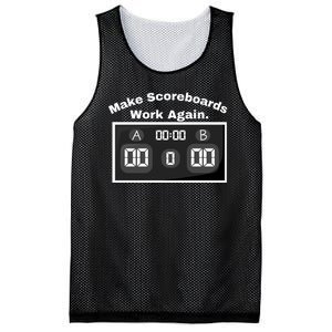 Make Scoreboards Work Again Mesh Reversible Basketball Jersey Tank