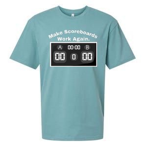 Make Scoreboards Work Again Sueded Cloud Jersey T-Shirt