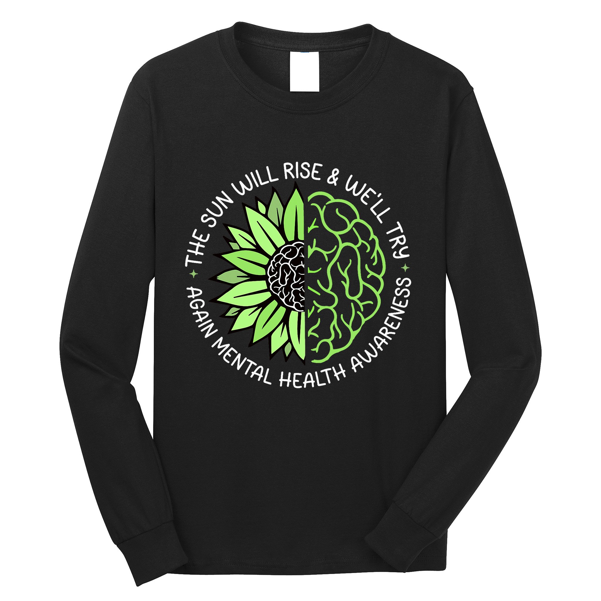 Motivational Support Warrior Mental Health Awareness Month Gift Long Sleeve Shirt