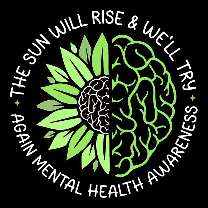 Motivational Support Warrior Mental Health Awareness Month Gift Women's Crop Top Tee