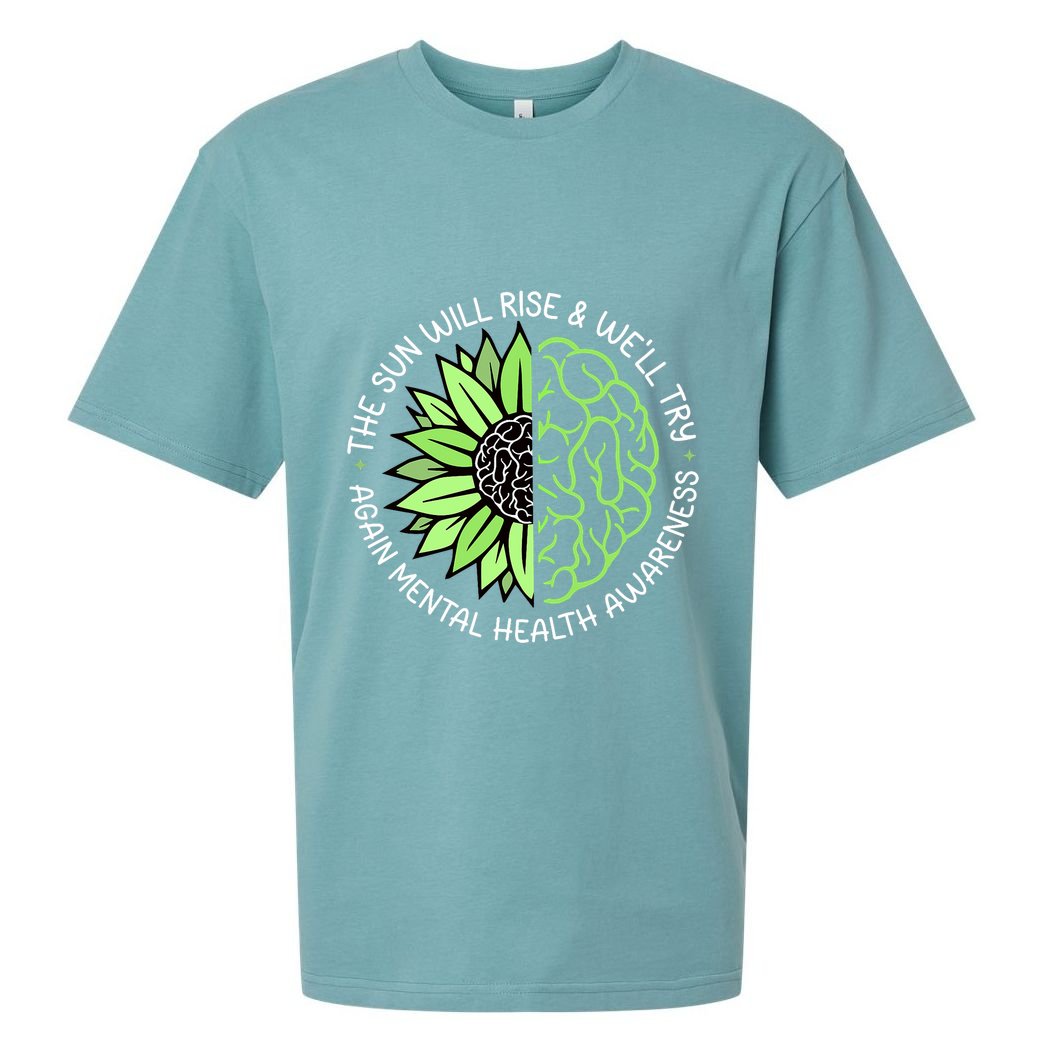 Motivational Support Warrior Mental Health Awareness Month Gift Sueded Cloud Jersey T-Shirt