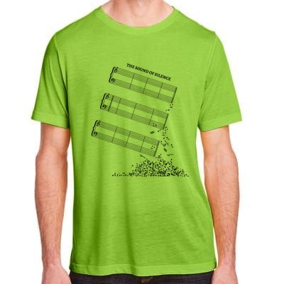 Music Sheet Without Sheet Music Gift The Sound Of Silence Cool Gift Adult ChromaSoft Performance T-Shirt