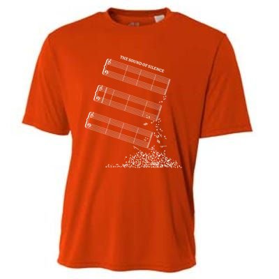 Music Sheet Without Sheet Music Gift The Sound Of Silence Cool Gift Cooling Performance Crew T-Shirt