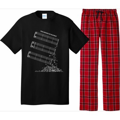 Music Sheet Without Sheet Music Gift The Sound Of Silence Cool Gift Pajama Set