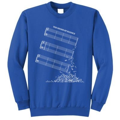 Music Sheet Without Sheet Music Gift The Sound Of Silence Cool Gift Sweatshirt