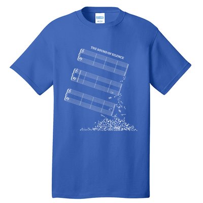 Music Sheet Without Sheet Music Gift The Sound Of Silence Cool Gift Tall T-Shirt