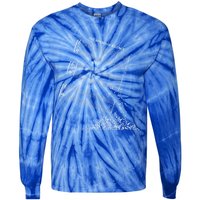 Music Sheet Without Sheet Music Gift The Sound Of Silence Cool Gift Tie-Dye Long Sleeve Shirt