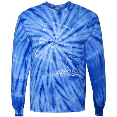 Music Sheet Without Sheet Music Gift The Sound Of Silence Cool Gift Tie-Dye Long Sleeve Shirt