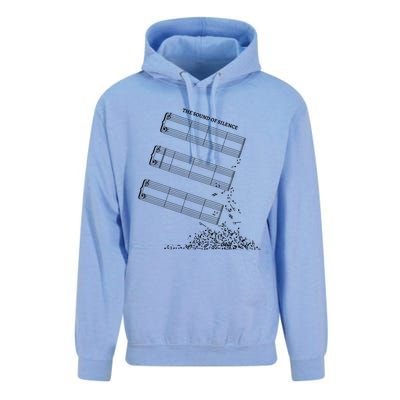 Music Sheet Without Sheet Music Gift The Sound Of Silence Cool Gift Unisex Surf Hoodie