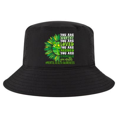 Motivational Support Warrior Mental Health Awareness Month Design Cool Comfort Performance Bucket Hat