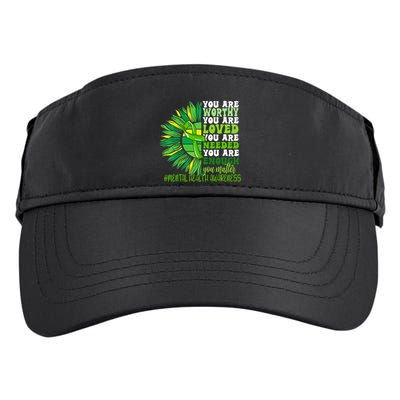 Motivational Support Warrior Mental Health Awareness Month Design Adult Drive Performance Visor