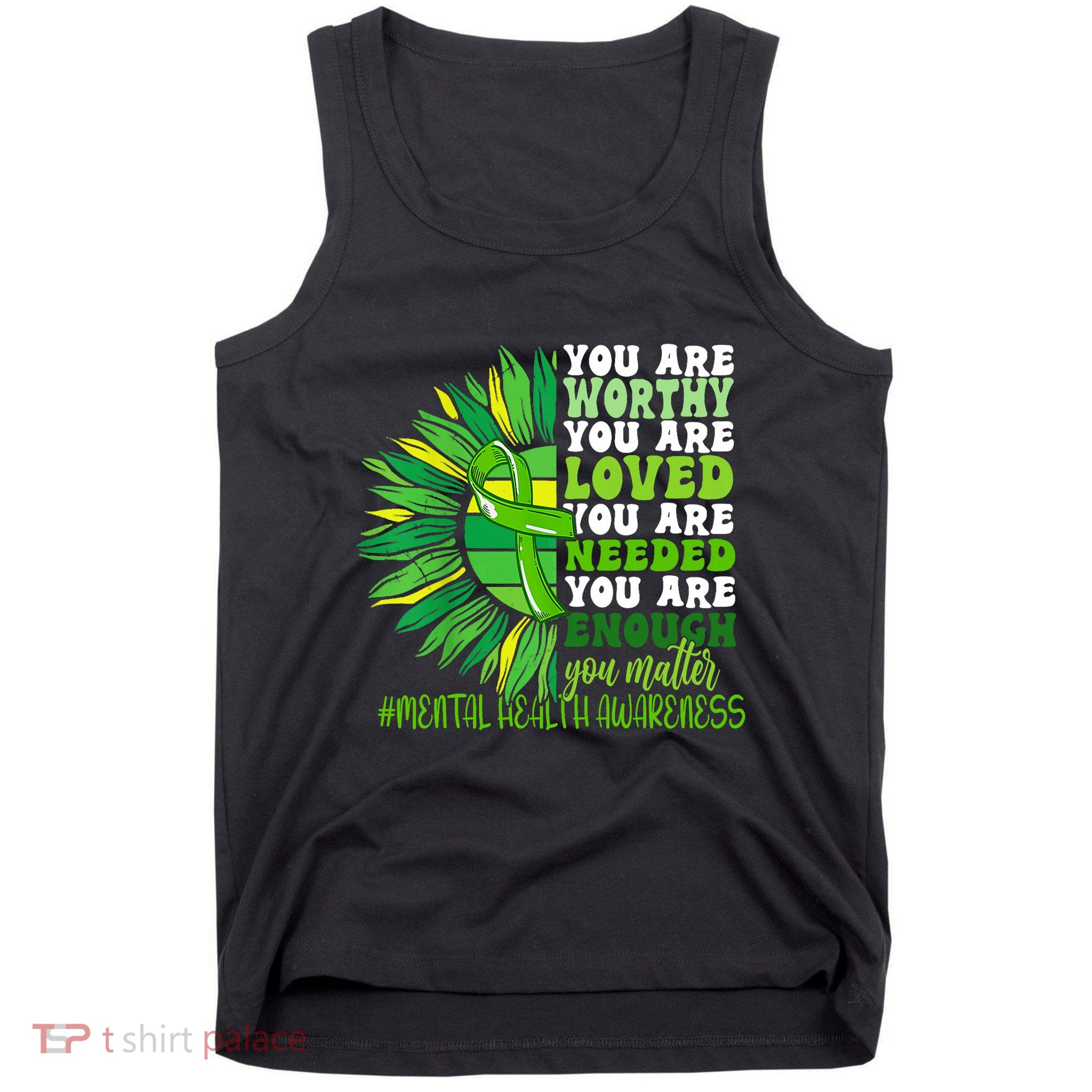 Motivational Support Warrior Mental Health Awareness Month Design Tank Top