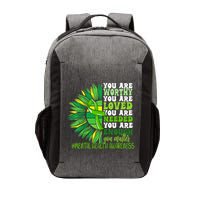 Motivational Support Warrior Mental Health Awareness Month Design Vector Backpack