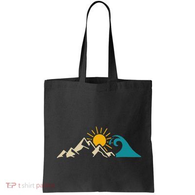 Mountain Sun Wave Nature Hiking Surf Surfer Hiker Outdoor Bag