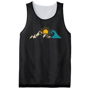 Mountain Sun Wave Nature Hiking Surf Surfer Hiker Outdoor Mesh Reversible Basketball Jersey Tank