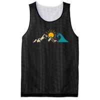 Mountain Sun Wave Nature Hiking Surf Surfer Hiker Outdoor Mesh Reversible Basketball Jersey Tank