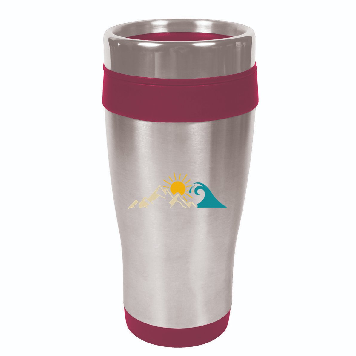 Mountain Sun Wave Nature Hiking Surf Surfer Hiker Outdoor 16oz Travel Tumbler