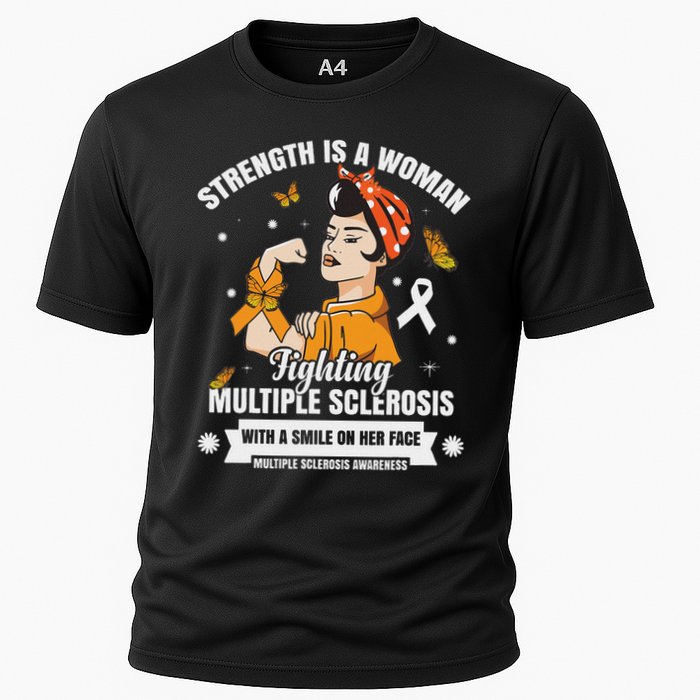 Multiple Sclerosis Warrior Fighting Ms Women Cooling Performance Crew T-Shirt