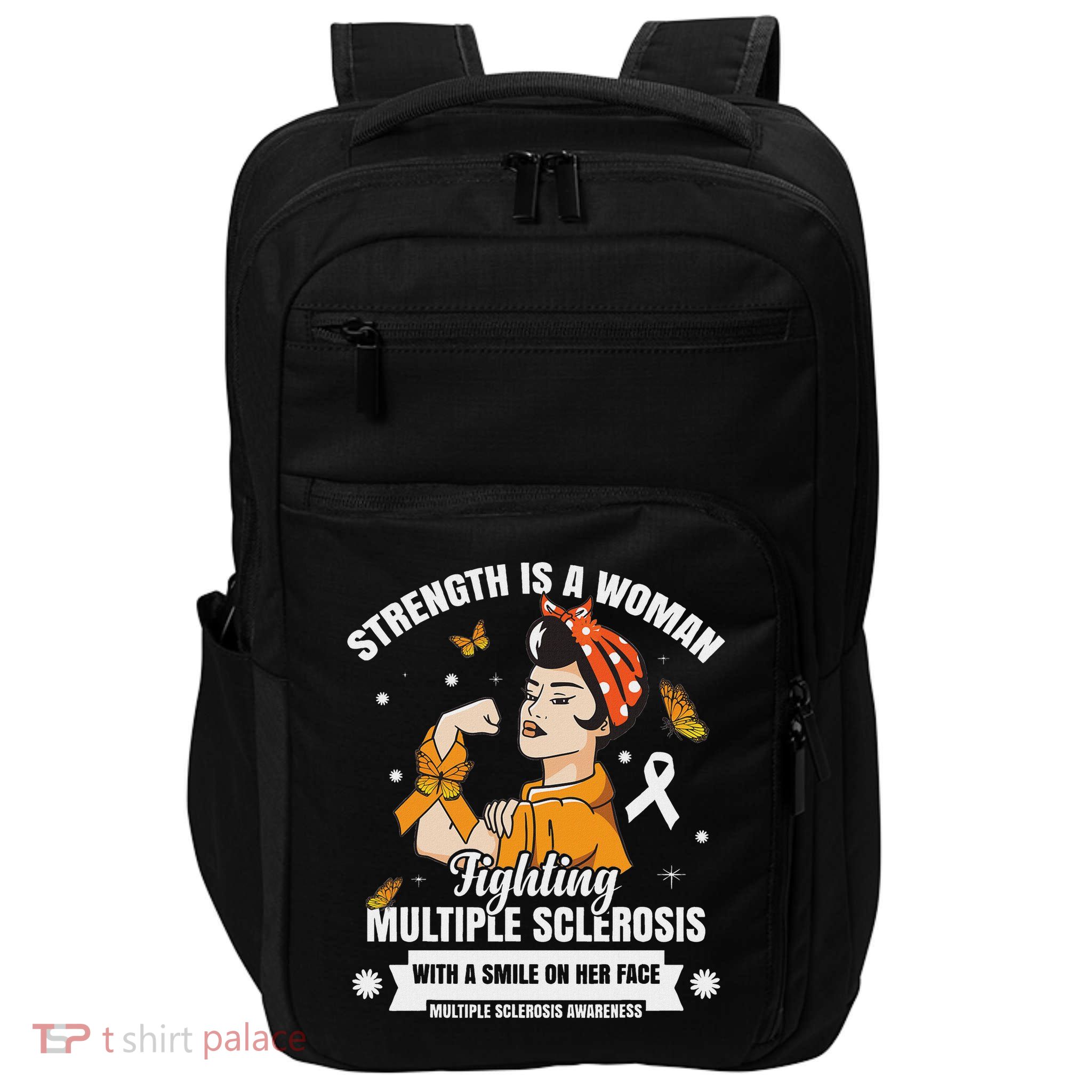 Multiple Sclerosis Warrior Fighting Ms Women Impact Tech Backpack