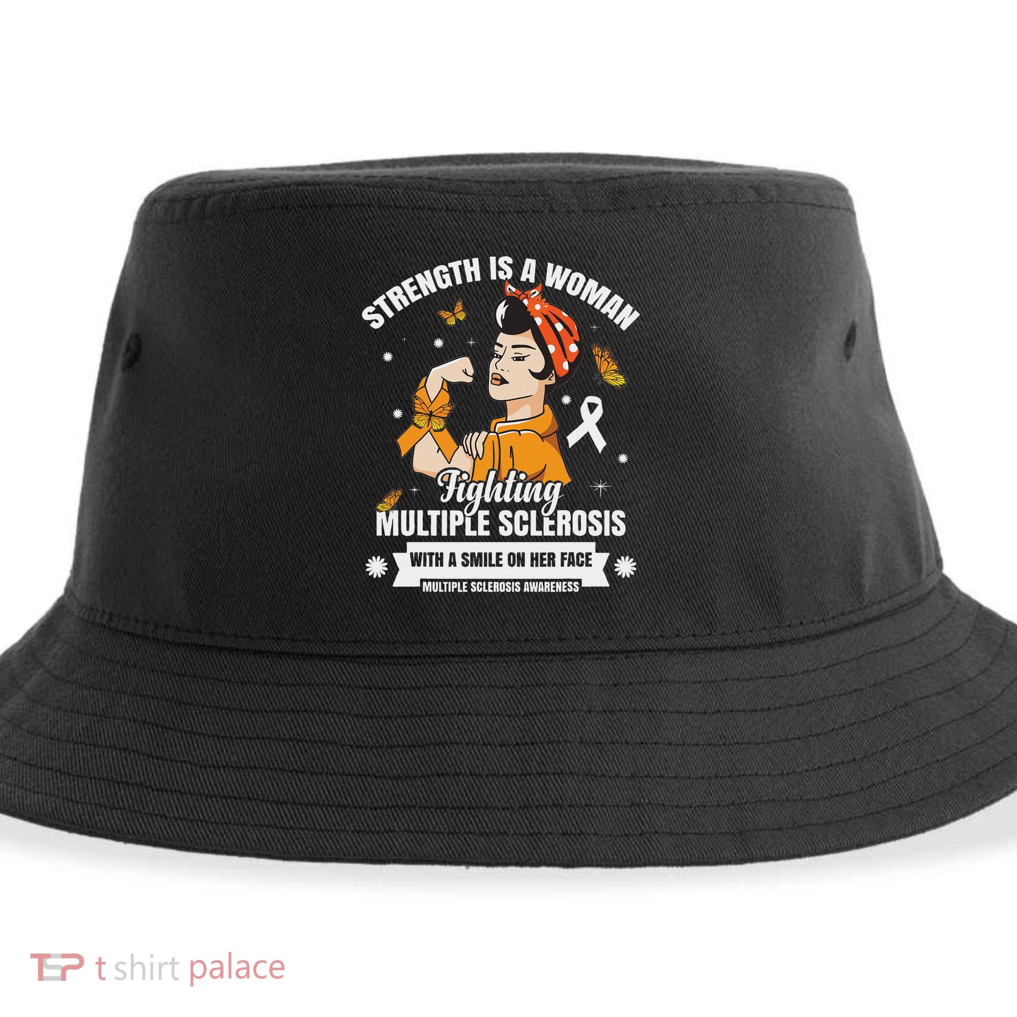 Multiple Sclerosis Warrior Fighting Ms Women Sustainable Bucket Hat