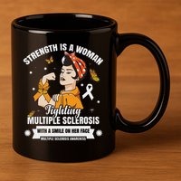 Multiple Sclerosis Warrior Fighting Ms Women 11oz C Handle Ceramic Mug