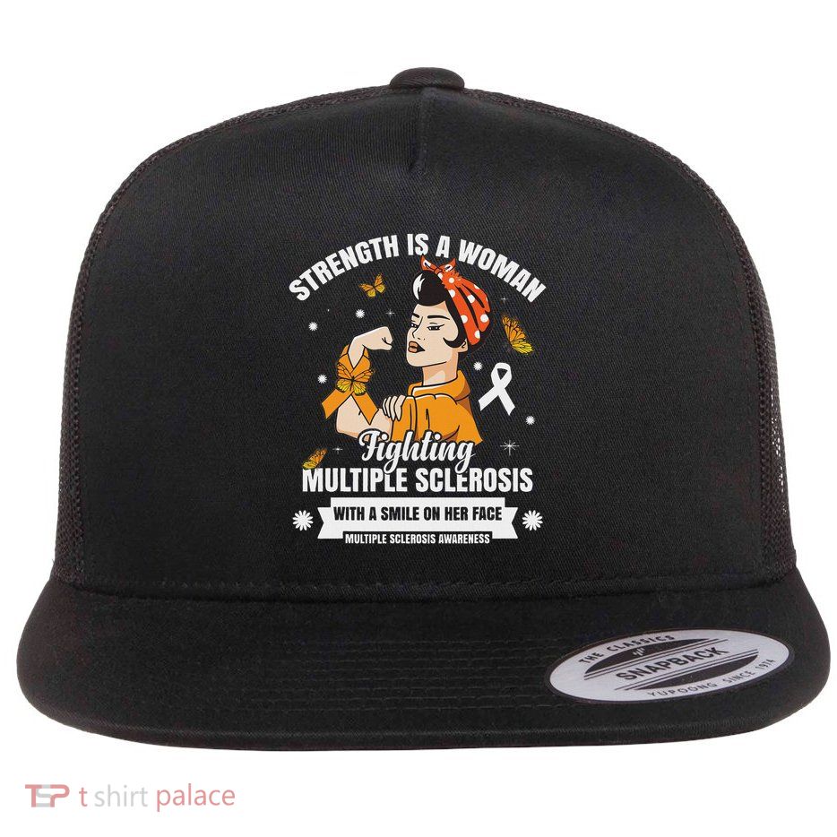 Multiple Sclerosis Warrior Fighting Ms Women Flatbill Hat