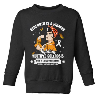 Multiple Sclerosis Warrior Fighting Ms Women Toddler Sweatshirt