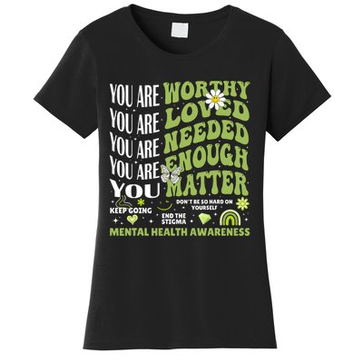 Motivational Support Warrior Mental Health Awareness Matters Women's T-Shirt