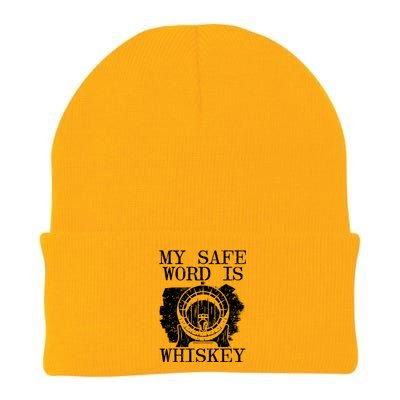 My Safe Word Is Whiskey Whisky Ing Alcohol Er Cool Gift Knit Cap Winter Beanie