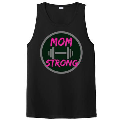 Mom Strong Workout Fitness Gift PosiCharge Competitor Tank