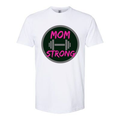 Mom Strong Workout Fitness Gift Softstyle CVC T-Shirt