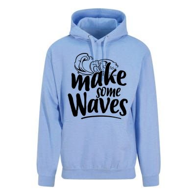 Make Some Waves Summer Vibes Beach Vacay Summertime Summer Gift Unisex Surf Hoodie