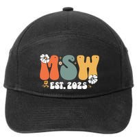 Master Social Worker Msw Est 2025 7-Panel Snapback Hat