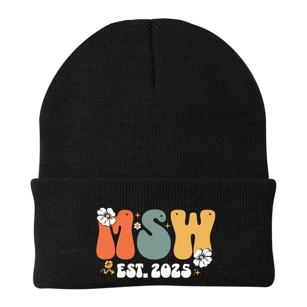 Master Social Worker Msw Est 2025 Beanie