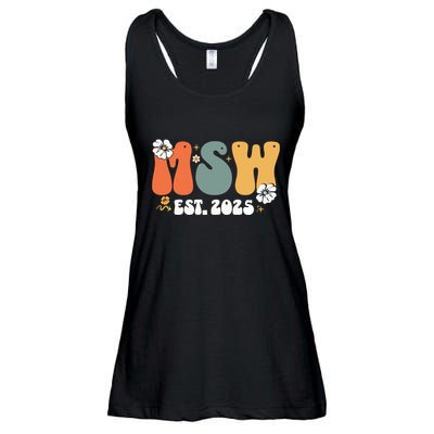 Master Social Worker Msw Est 2025 Ladies Essential Flowy Tank